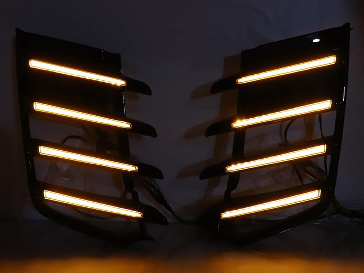 Pestañas Led Drl Delanteras para Toyota Land Cruiser Lc300 2022-2026
