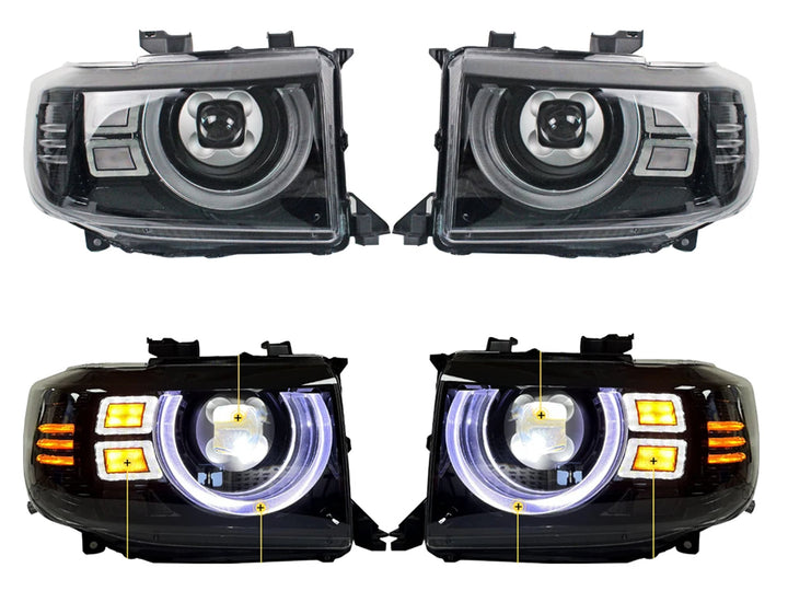 Farolas Led Drl Tipo XB para Toyota Land Cruiser Series 70-71-76-77-78-79