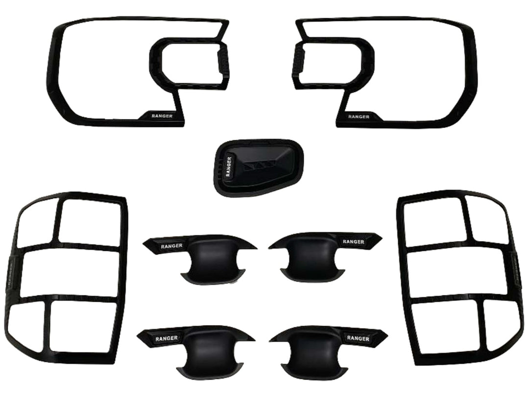 Kit de Accesorios Decorativos Negro Mate para Ford Ranger 2024-2026