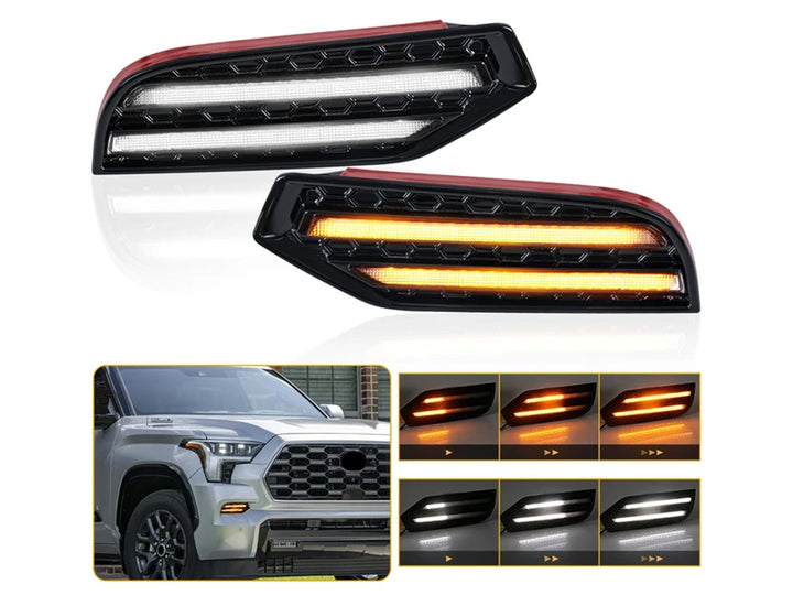 Exploradoras Led Drl Delanteras para Toyota Sequoia 2023-2026
