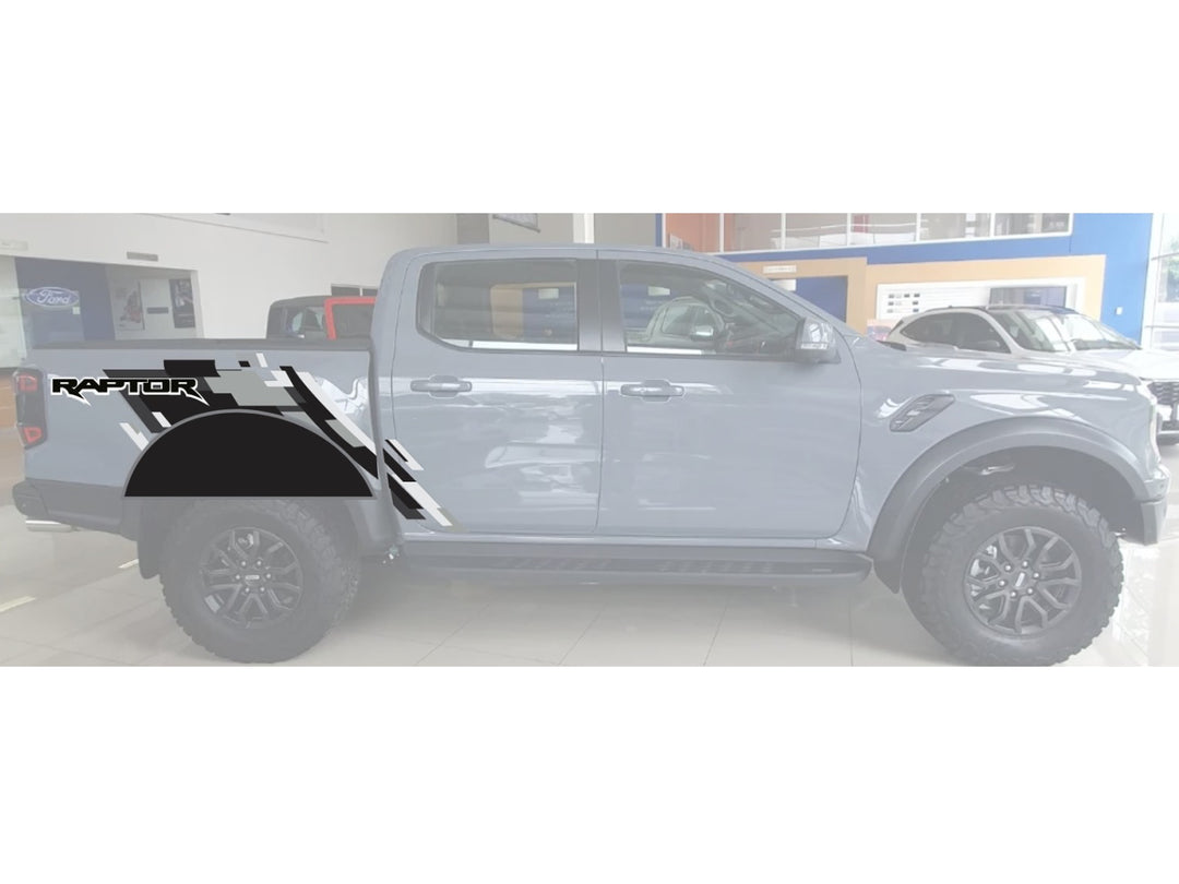 Calcomanías de Platon Tipo Raptor para Ford Ranger 2013-2026