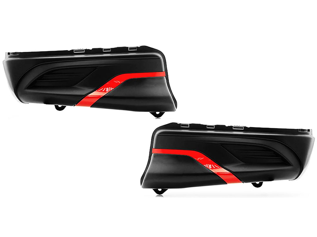 Punteras de Bomper Trasero Curvo TRD para Toyota Hilux 2017-2026