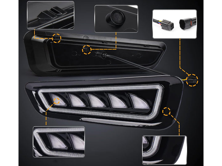 Exploradoras Led Drl Delanteras para Ford F-150 Raptor 2015-2020