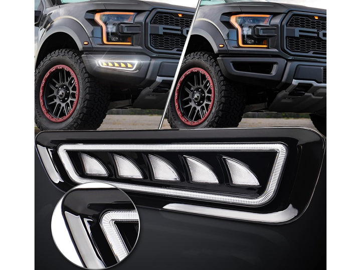 Exploradoras Led Drl Delanteras para Ford F-150 Raptor 2015-2020