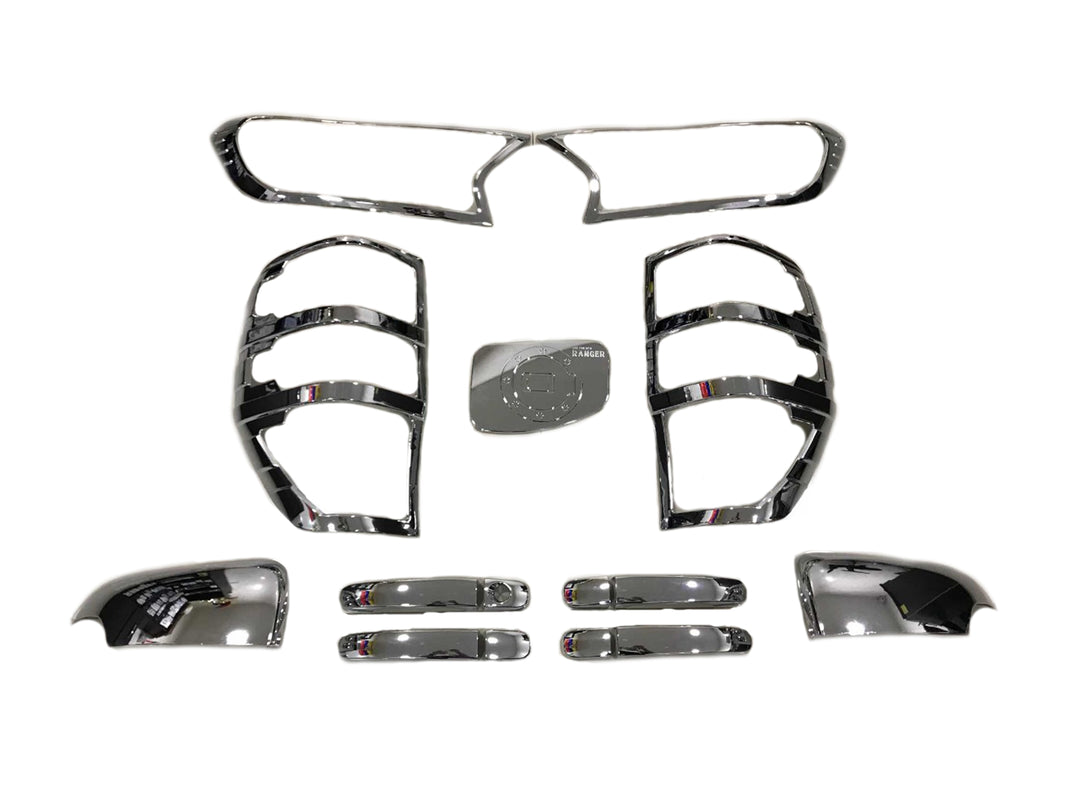 Kit Accesorios Cromados Ford Ranger 2017-2023