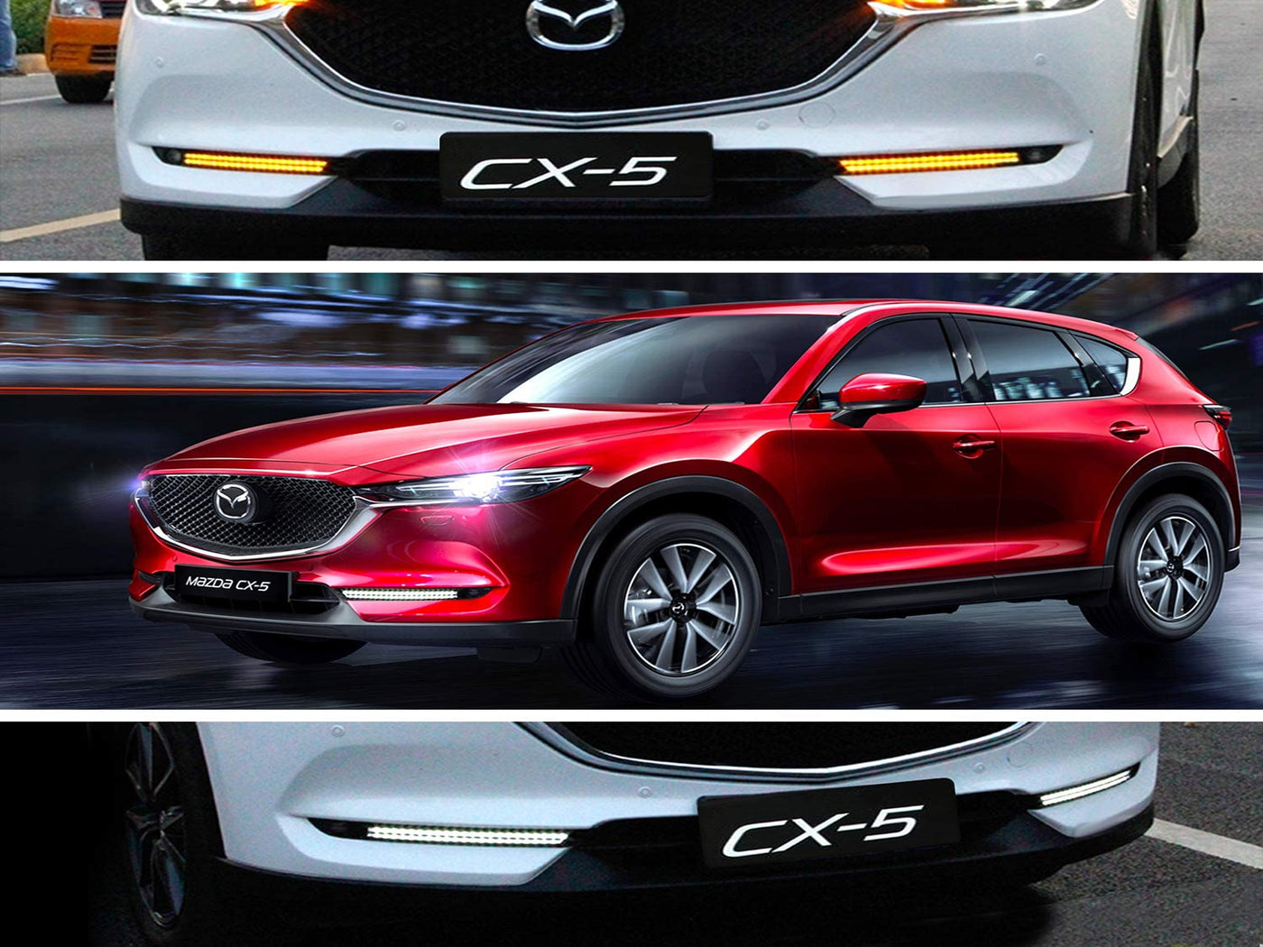 Exploradoras Drl Led Delanteras Originales para Mazda Cx5 2018-2022