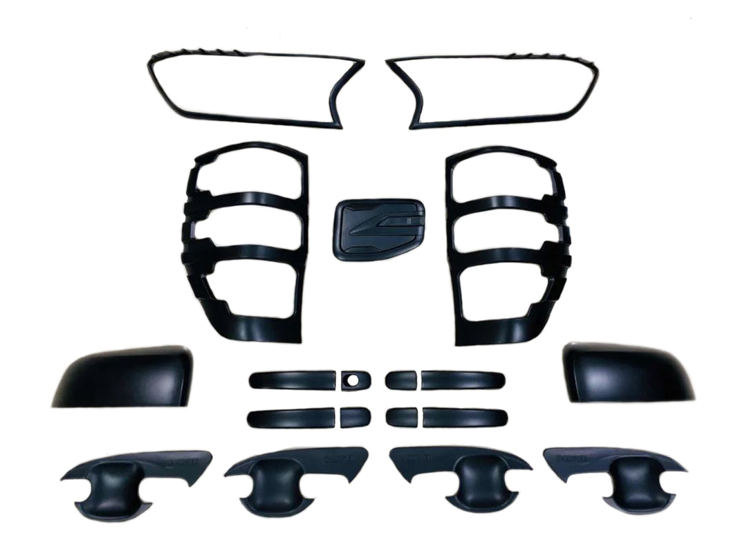 Kit Accesorios de Decoracion Negro Mate Ford Ranger 2017-2023