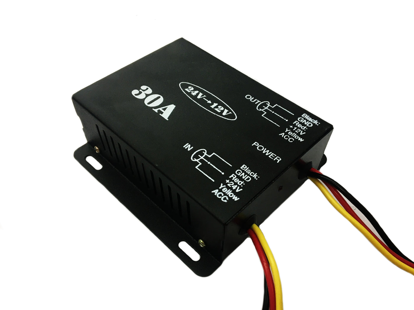 Transformador o Convertidor de corriente de 30A para Carro de 24V a 12V