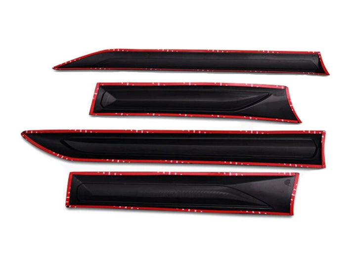 Boceles Laterales de Puertas Negro y Cromado para Toyota Fortuner 2017-2026