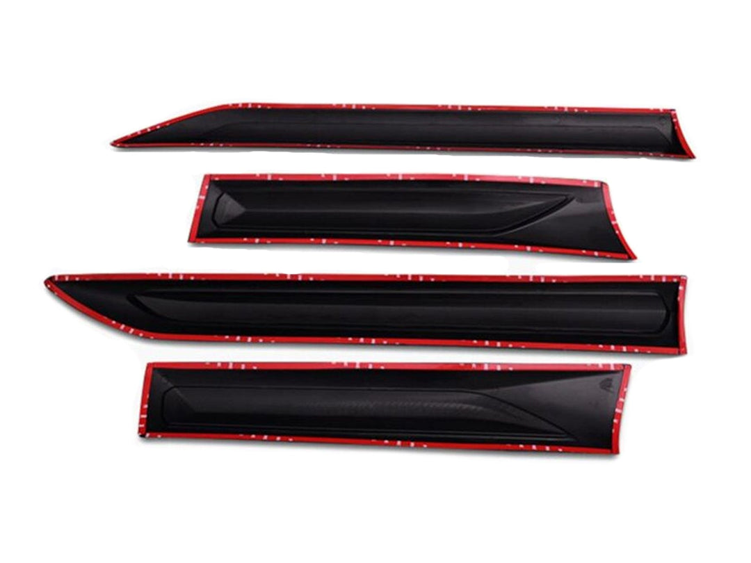 Boceles Laterales de Puertas Negro y Cromado para Toyota Hilux 2017-2026