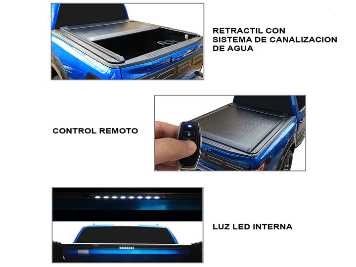 Tapa Dura en Aluminio Electrica para Nissan Frontier NP300 2016-2026