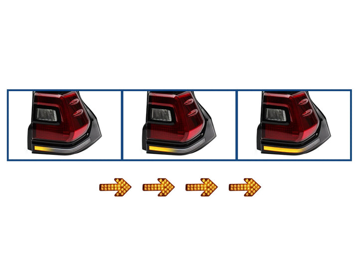 Stops Led Drl de Lujo para Toyota Prado 2010-2024