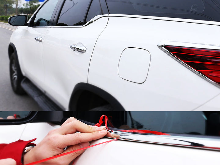 Lamevidrios Inferiores de Ventana Cromados para Toyota Fortuner 2017-2026