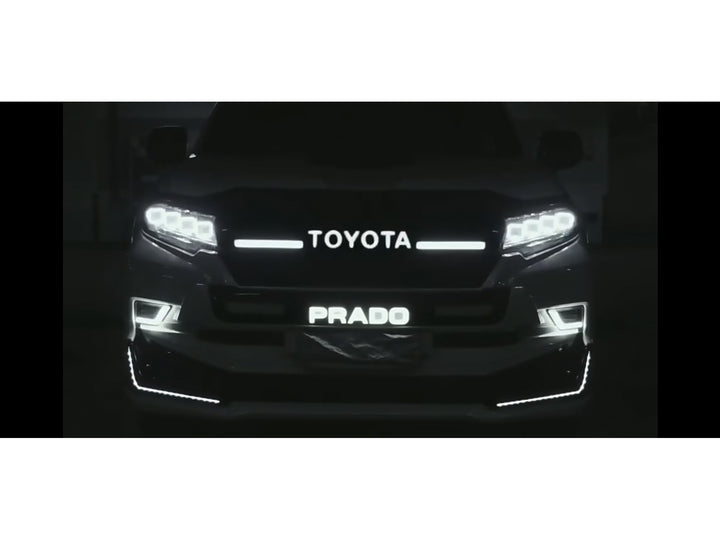 Persiana de Lujo Tipo GR Sport con Led Drl para Toyota Prado 2018-2024