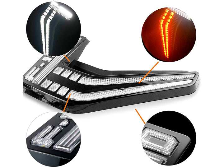 Branqueas Laterales Led Drl Tipo Raptor para Ford F-150 2021-2023